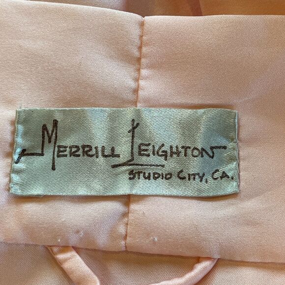 Vintage Pink Kimono Ladies Robe Unbranded Belted Flowers Old Hollywood - Picture 6 of 6